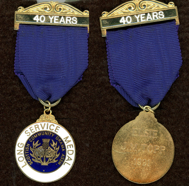 SCDA Medal Elsie J M Topp