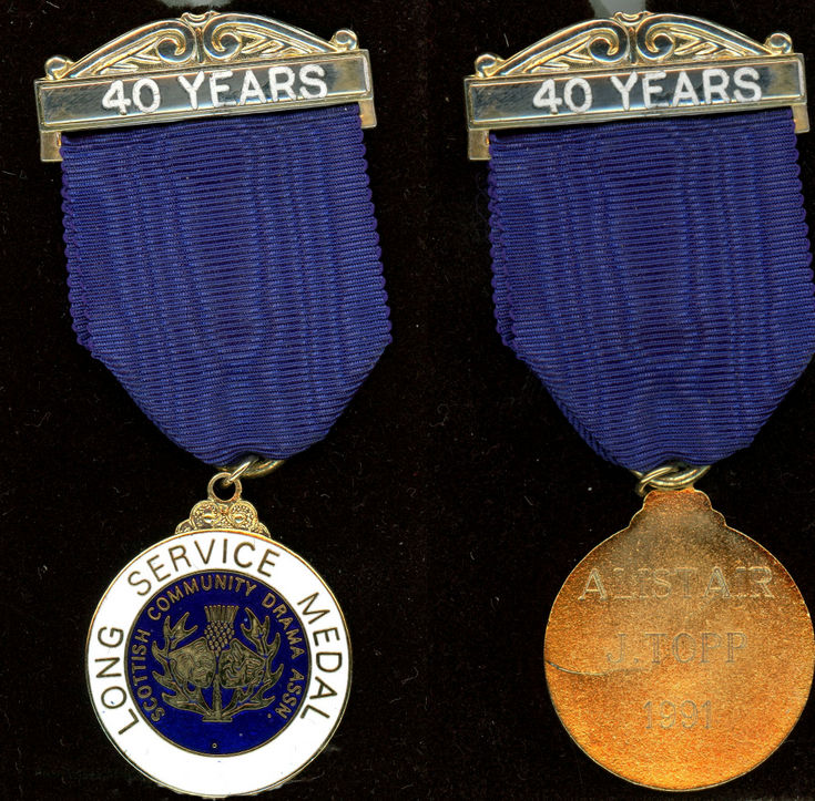 SCDA Medal Alistair J Topp