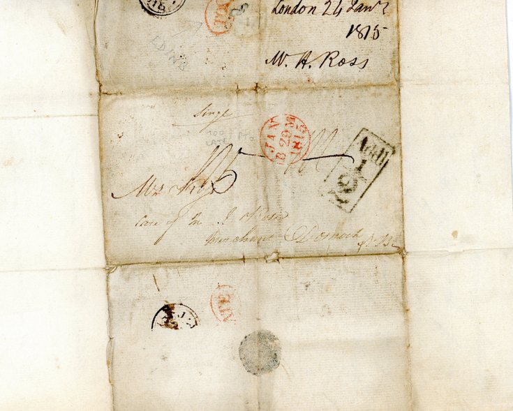 Delivery address of letter dated 24 January 1815