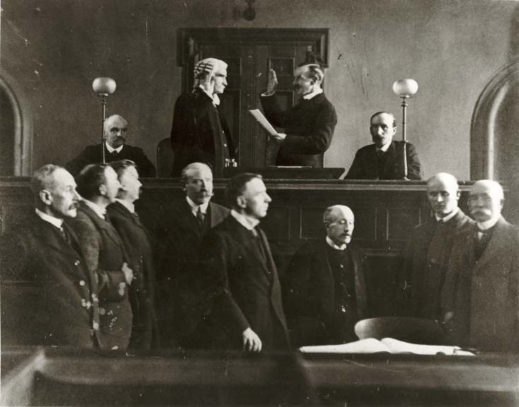 Swearing-in of sheriff c.1900