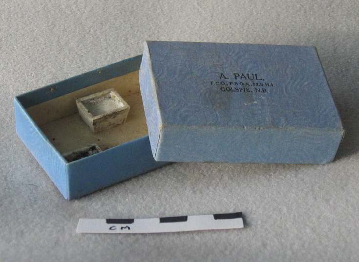 Watchmaker's box containing paint