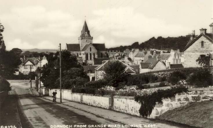 Dornoch from Grange Road looking west