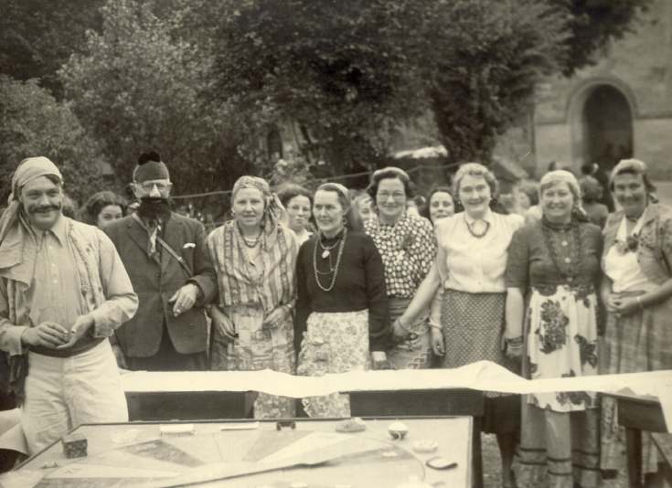 Stall in Dornoch Square with 'Dornoch Gypsies'