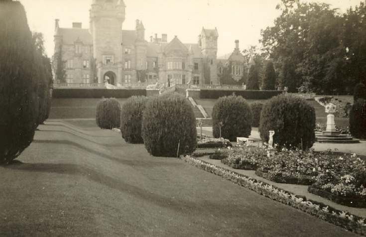 Skibo Castle and garden, viewed from west