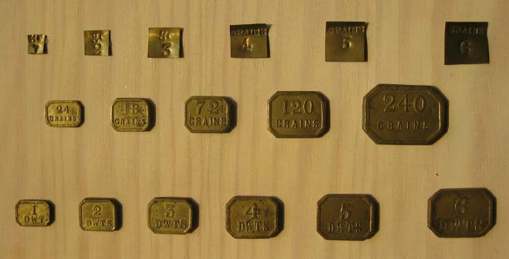 Watchmaker's Grain and DWT weights