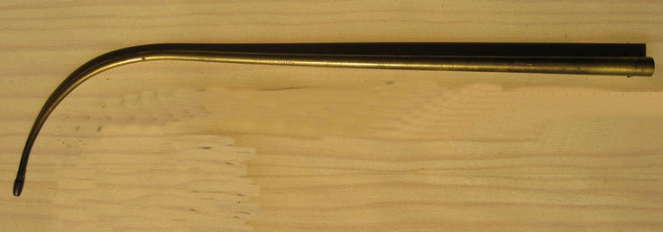 Watchmaker's blow pipe with less curved end