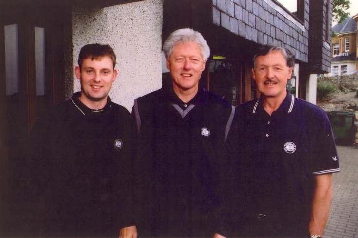 President Bill Clinton at the Royal Dornoch