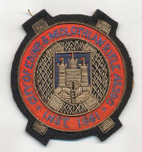 City of Edinburgh & Midlothian Rifle Association badge - Robert Mackay