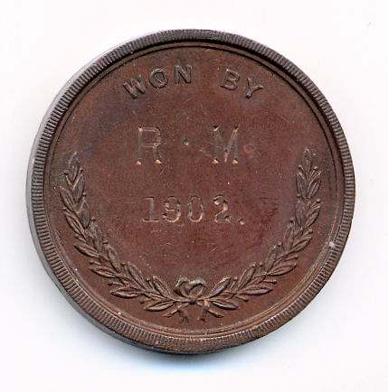 Dornoch Golf Club medal - Robert Mackay 1902