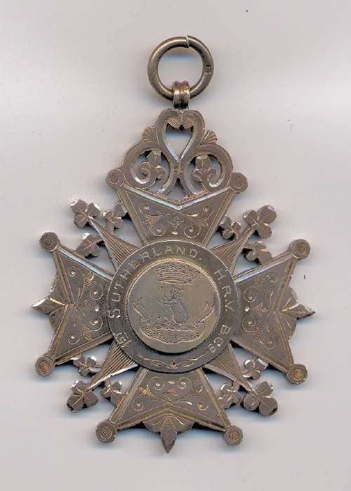 Sutherland Highland Rifle Volunteers shooting medal - Robert Mackay 1896