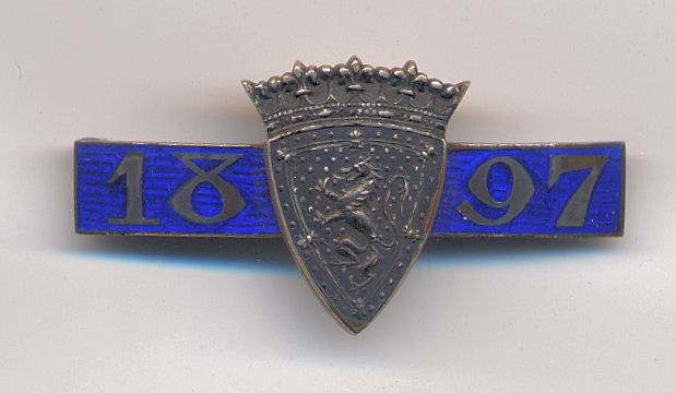 International Twenty Match badge - Robert Mackay 1897