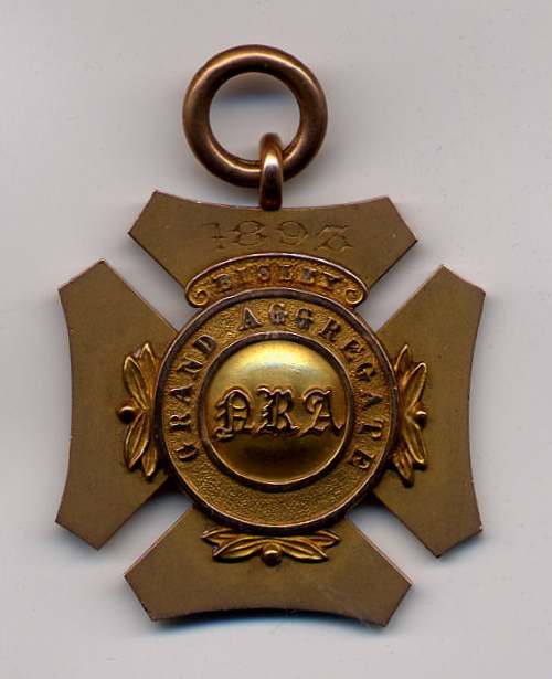 Grand Aggregate Bisley medal - Robert Mackay 1893