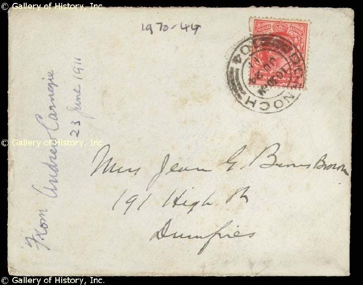 Letter from Andrew Carnegie