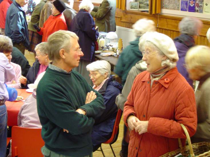 Peter Wild at Dornoch Heritage Society Coffee Morning 2006