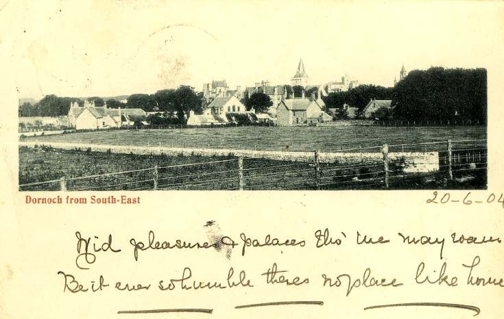 Panoramic view of Dornoch 1904