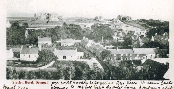 View of Dornoch and Station Hotel