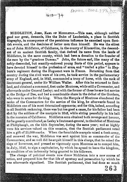 General Middleton