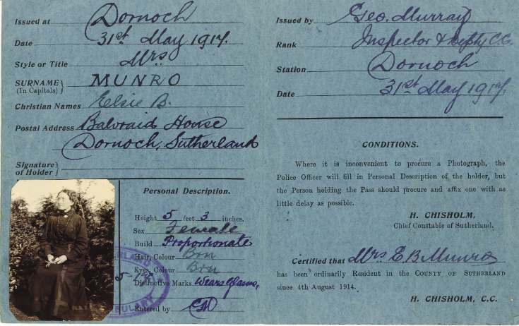 Local pass Elsie Munro
