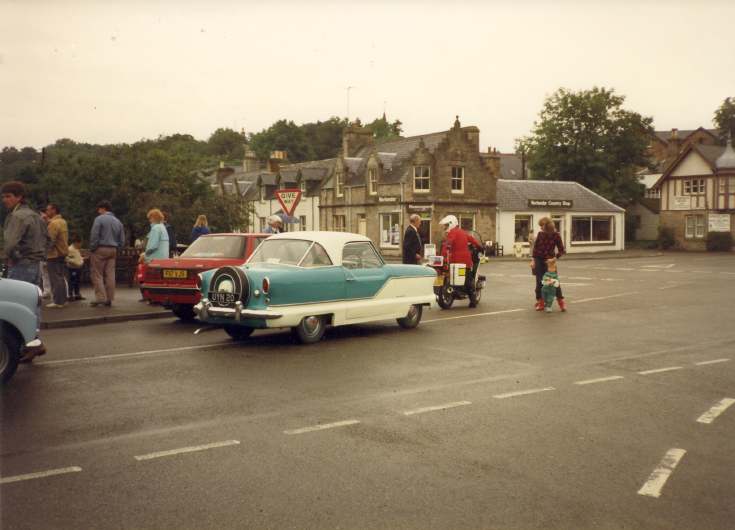 Classic car rally in the Square