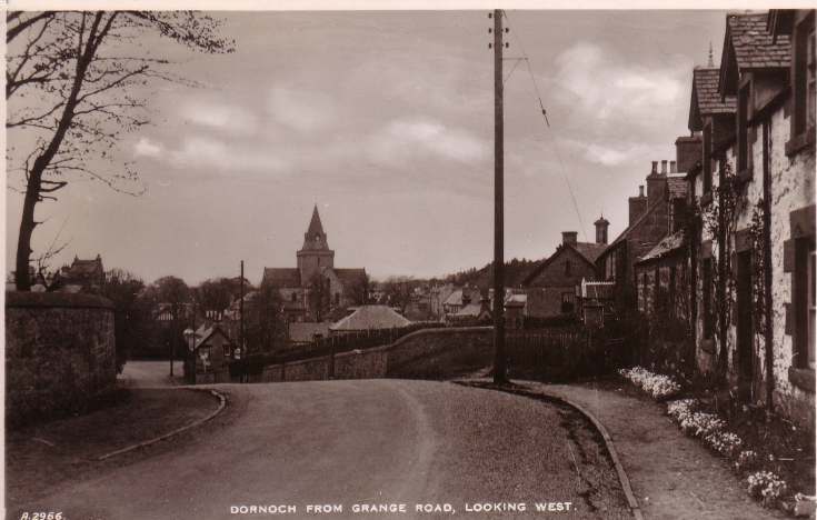 Dornoch from Grange Road, looking west