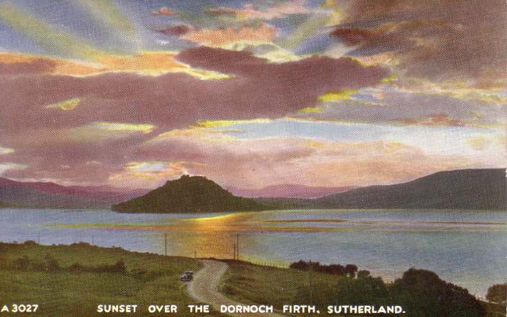 Sunset over the Dornoch Firth