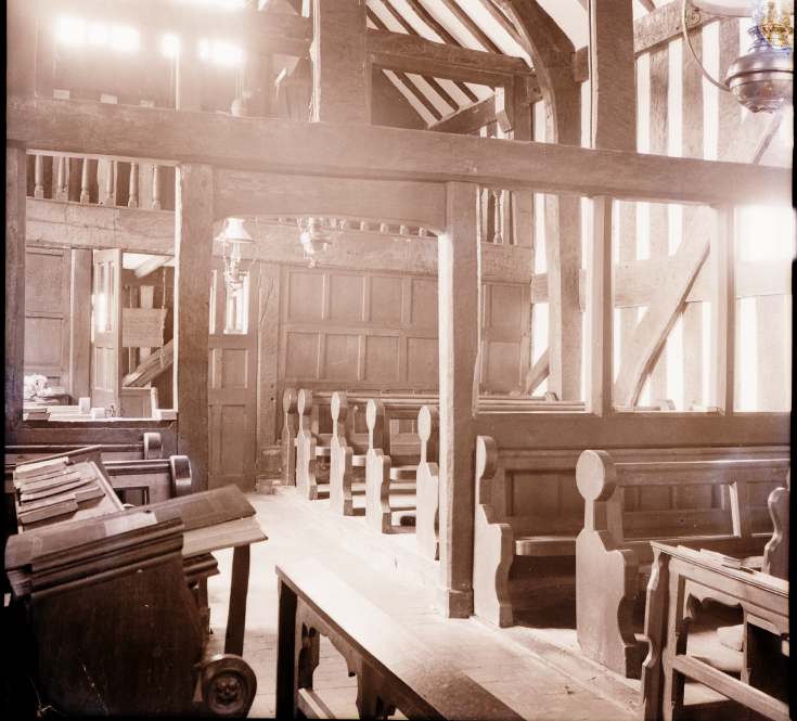 Melverley, interior ~ Collection of negatives belonging to Miss K. L. Lyon
