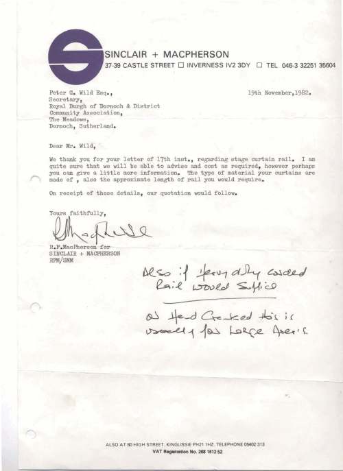Dornoch & District Community Association