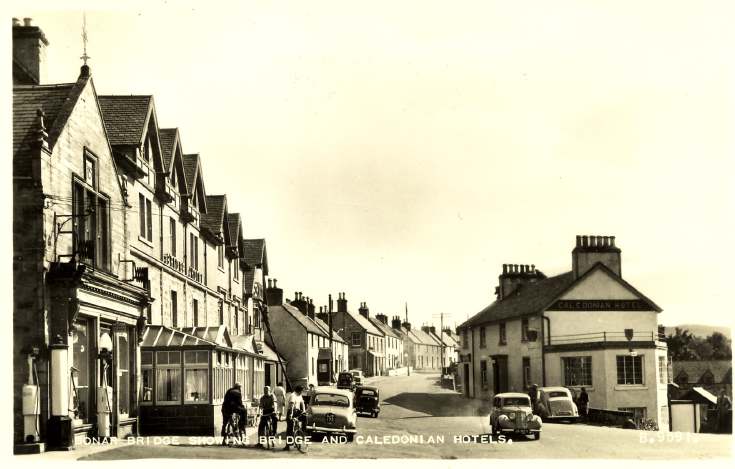 Furness Postcard Collection - Main street Bonar Bridge