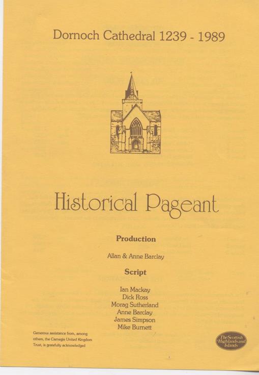 1989 Cathedral Pageant Programme