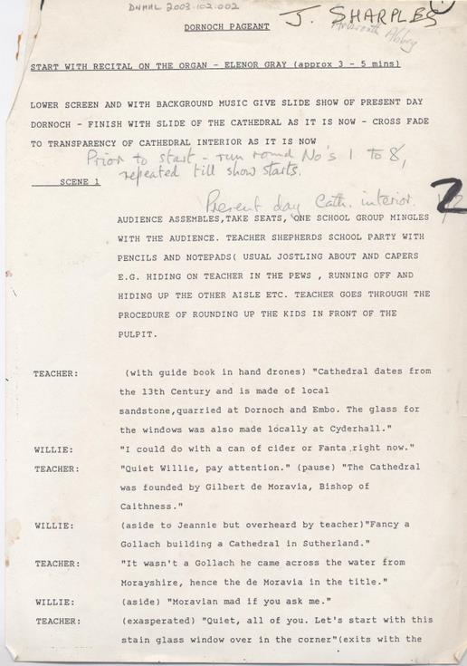 Script for 1989 Cathedral Pageant