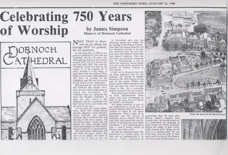History of Dornoch Cathedral