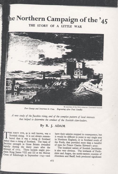 The '45 Jacobite Rising