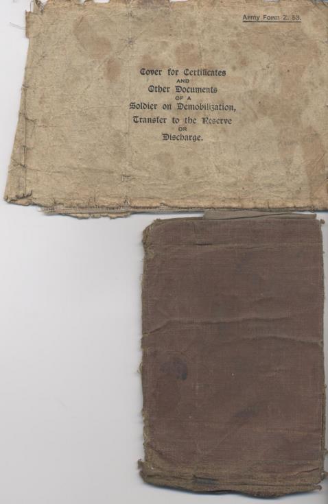 Account book of Pte K McKay 1912 - 1918