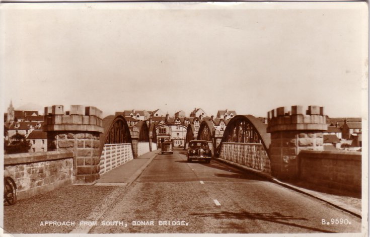 Bonar Bridge ~ approach from south