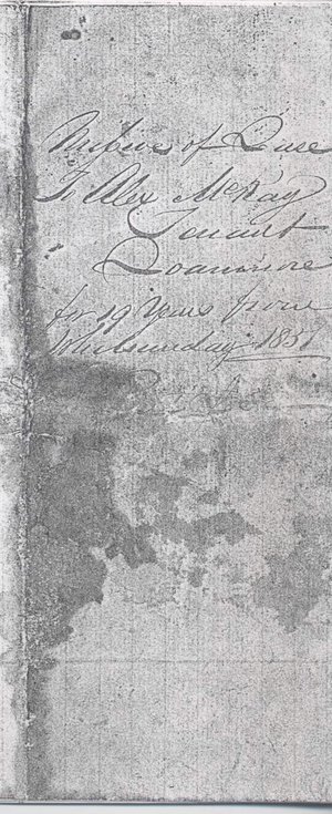 Missive of lease Skibo 1857