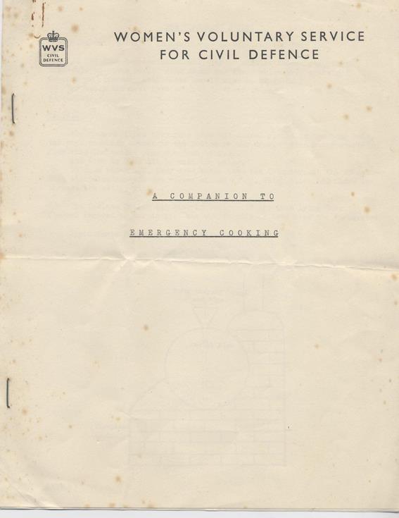 A Companion to Emergency Cooking WVS for Civil Defence