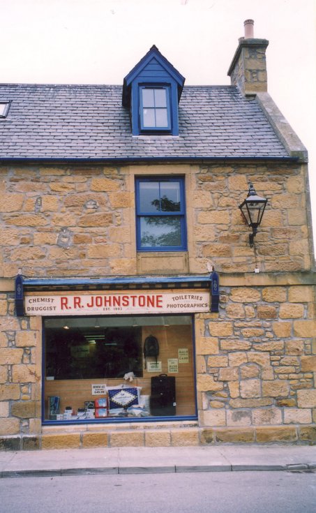Pre 2002 R R Johnstone Chemist Shop sign, Dornoch