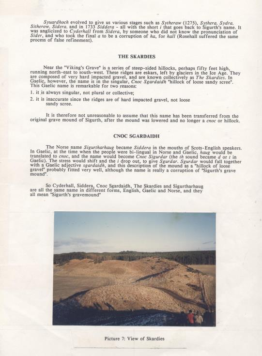 Original photographs used in the booklet 'The Vikings in Sutherland'