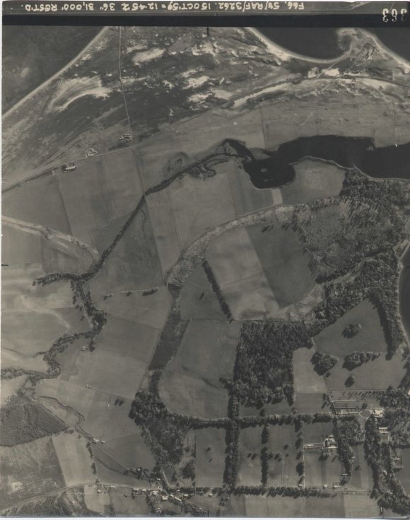 Aerial photograph of the Evelix Valley 1959