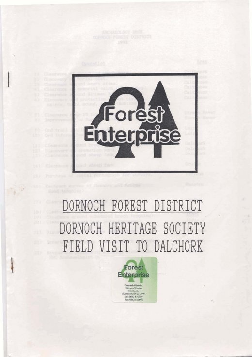 Dornoch Heritage Society field visit to Dalchork Broch