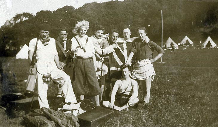 Scout activities at camp