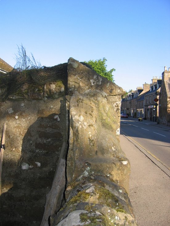 The Dornoch 'Imp' wall location in Castle Street
