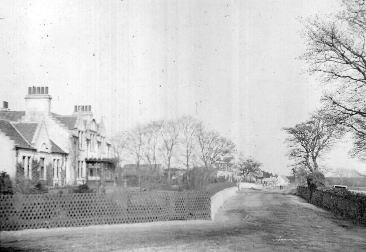 Skibo estate office and road to Dornoch