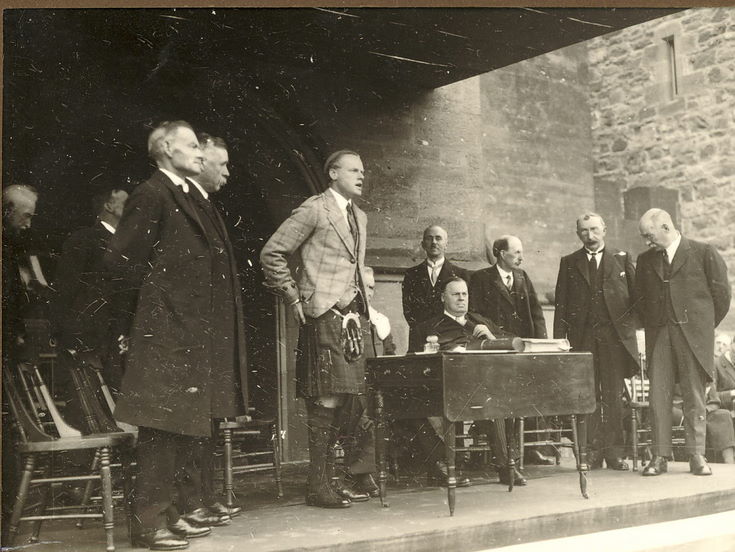 Freedom of Burgh 1928 - Duke of Sutherland speaking