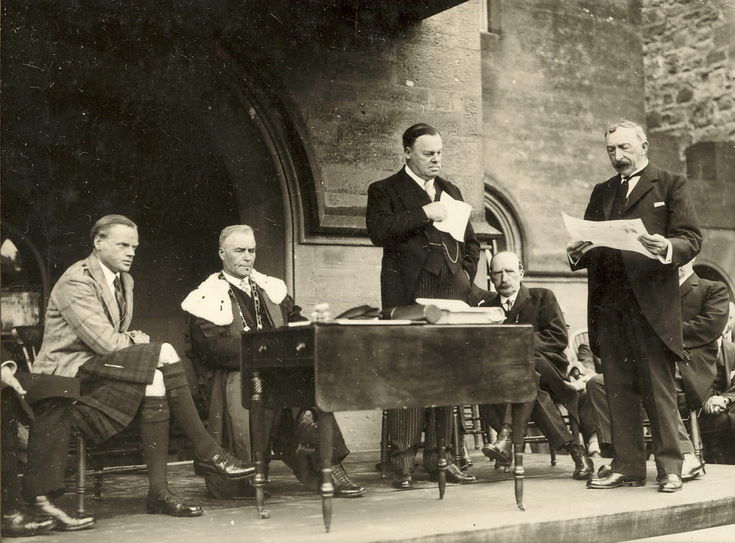 Ceremony of the granting of the Freedom of the Burgh 1928