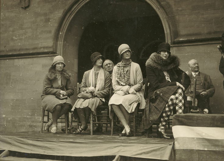 Ladies on dias Freedom of Burgh Ceremony 1928