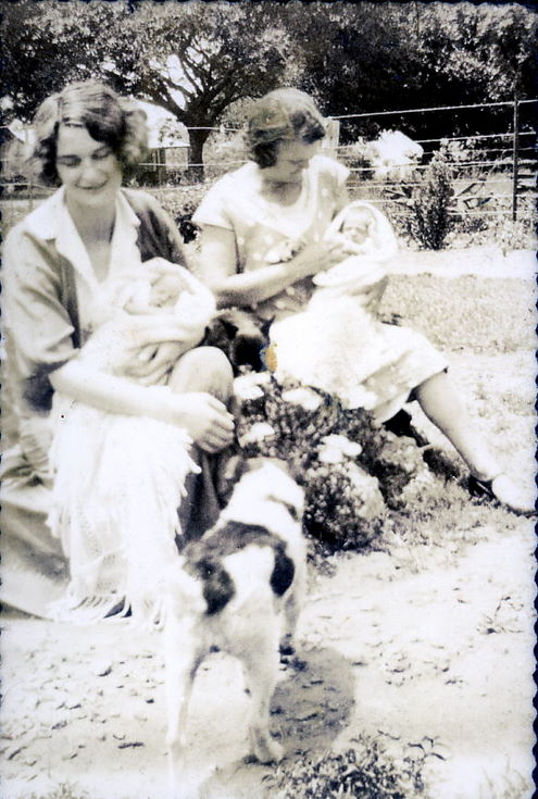 Mrs. Green, Ruby (Hardie), and the twins ~ Pinetown (Natal)
