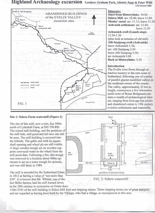 Highland Archaeological Excursion 11 October 2008