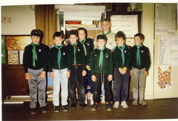 Dornoch Cubs and Akela Tessa Wild 1988 - 1989