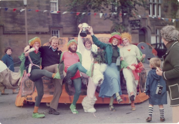 Winning team Dornoch Festival week pram race